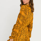 ENDLESS ROSE - Python Print Pleated Romper - ROMPERS available at Objectrare