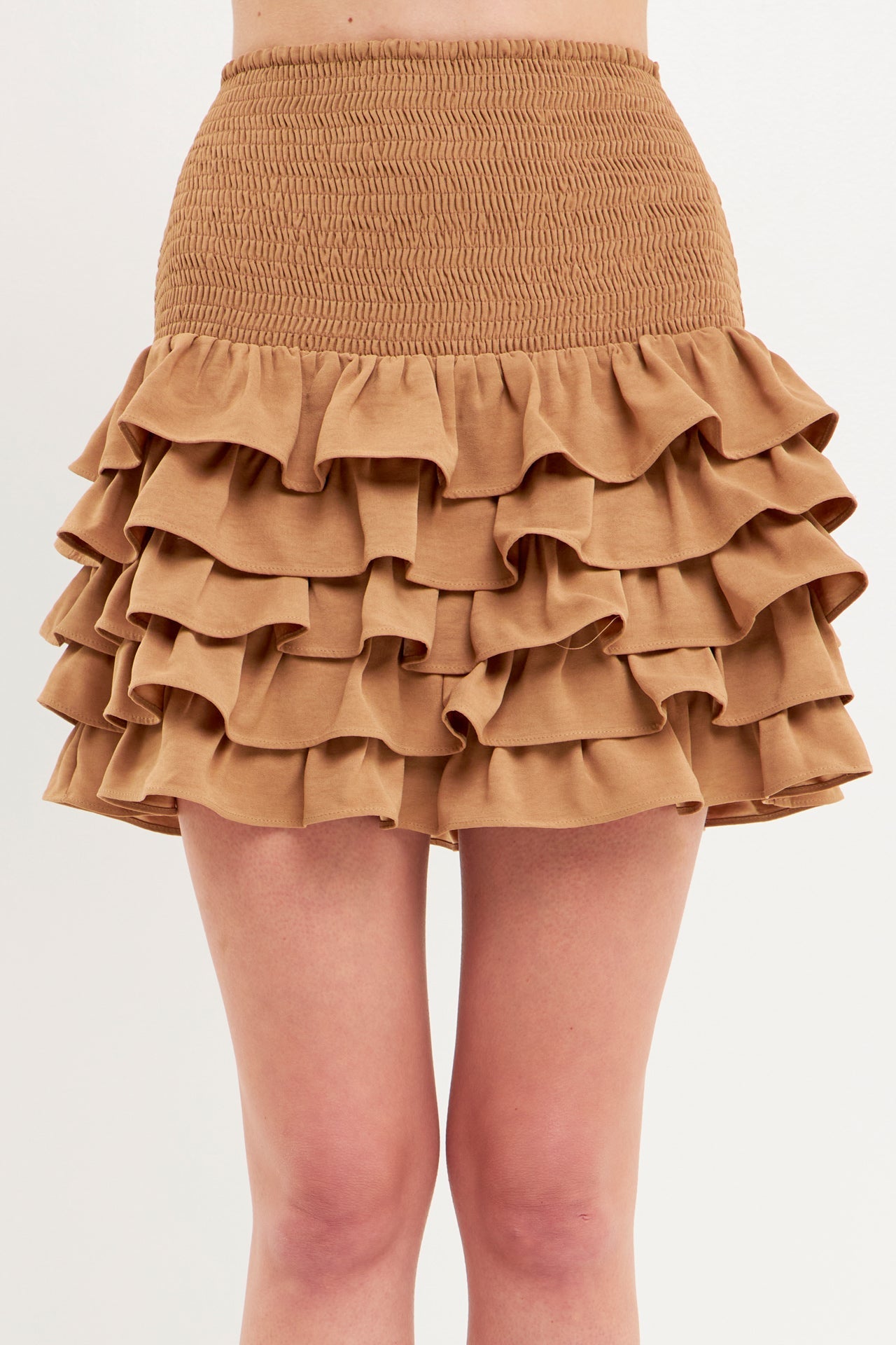 Tiered Ruffle Mini Skirt – Endless Rose